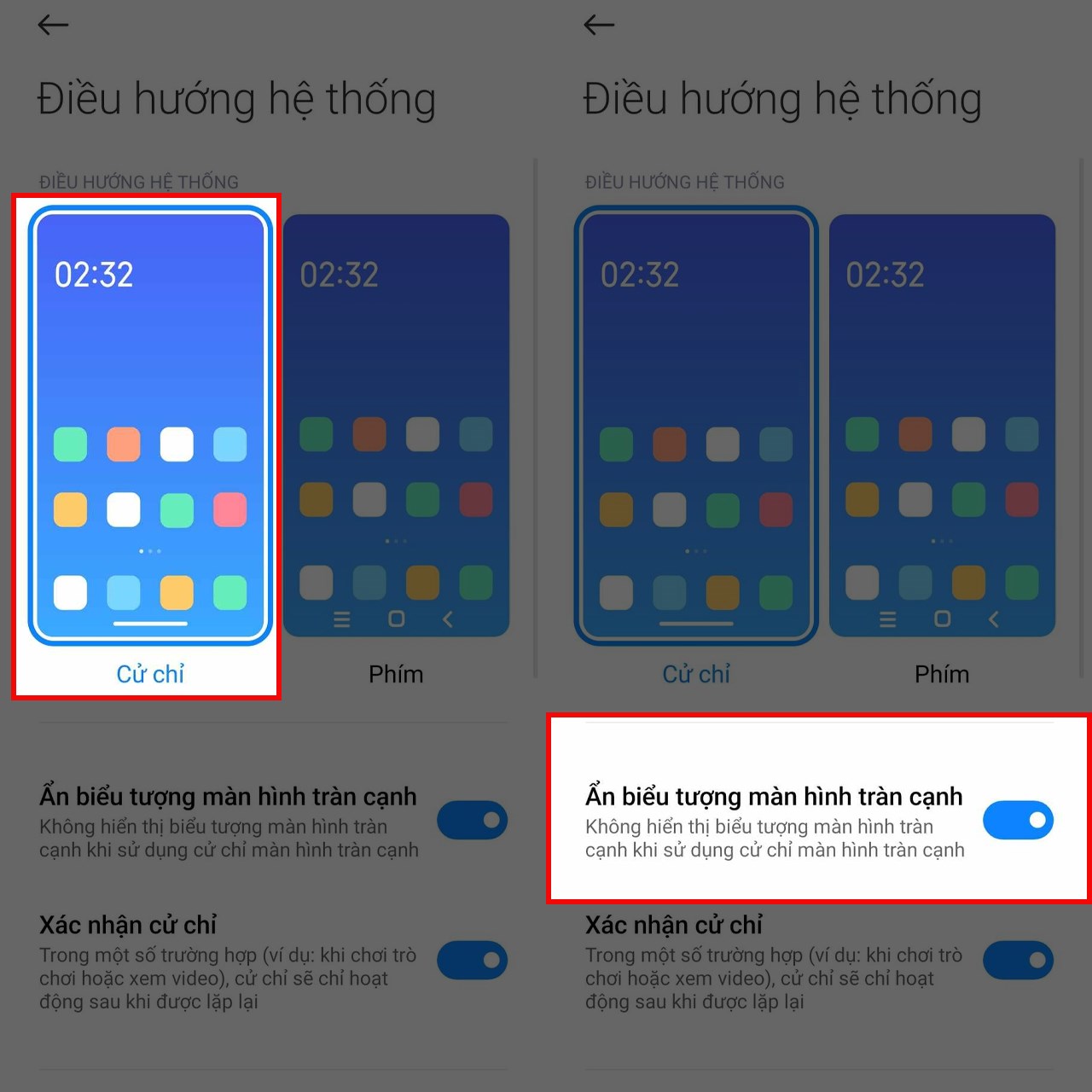 Cách sử dụng cử chỉ điều hướng trên Redmi Note 13