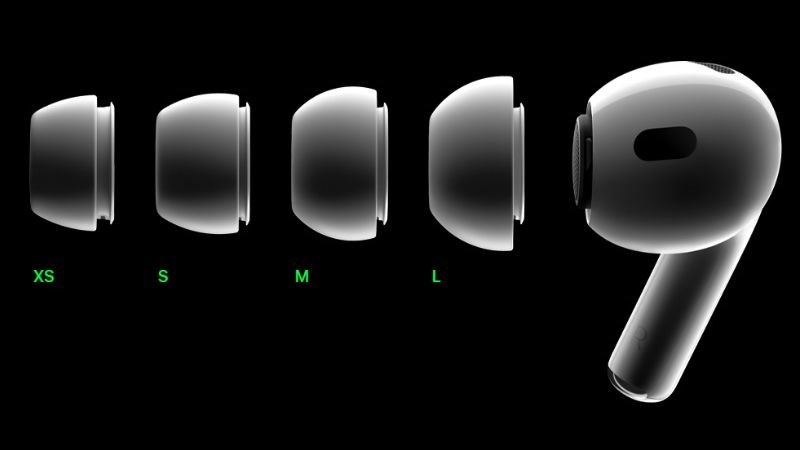 AirPods Pro 2 sở hữu 4 size bao gồm XS, S, M, L AirPods Pro 2 sở hữu 4 size bao gồm XS, S, M, L