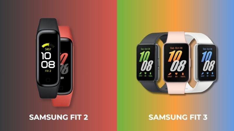 Bảng màu của Samsung Fit 2 và Fit 3 Bảng màu của Samsung Fit 2 và Fit 3