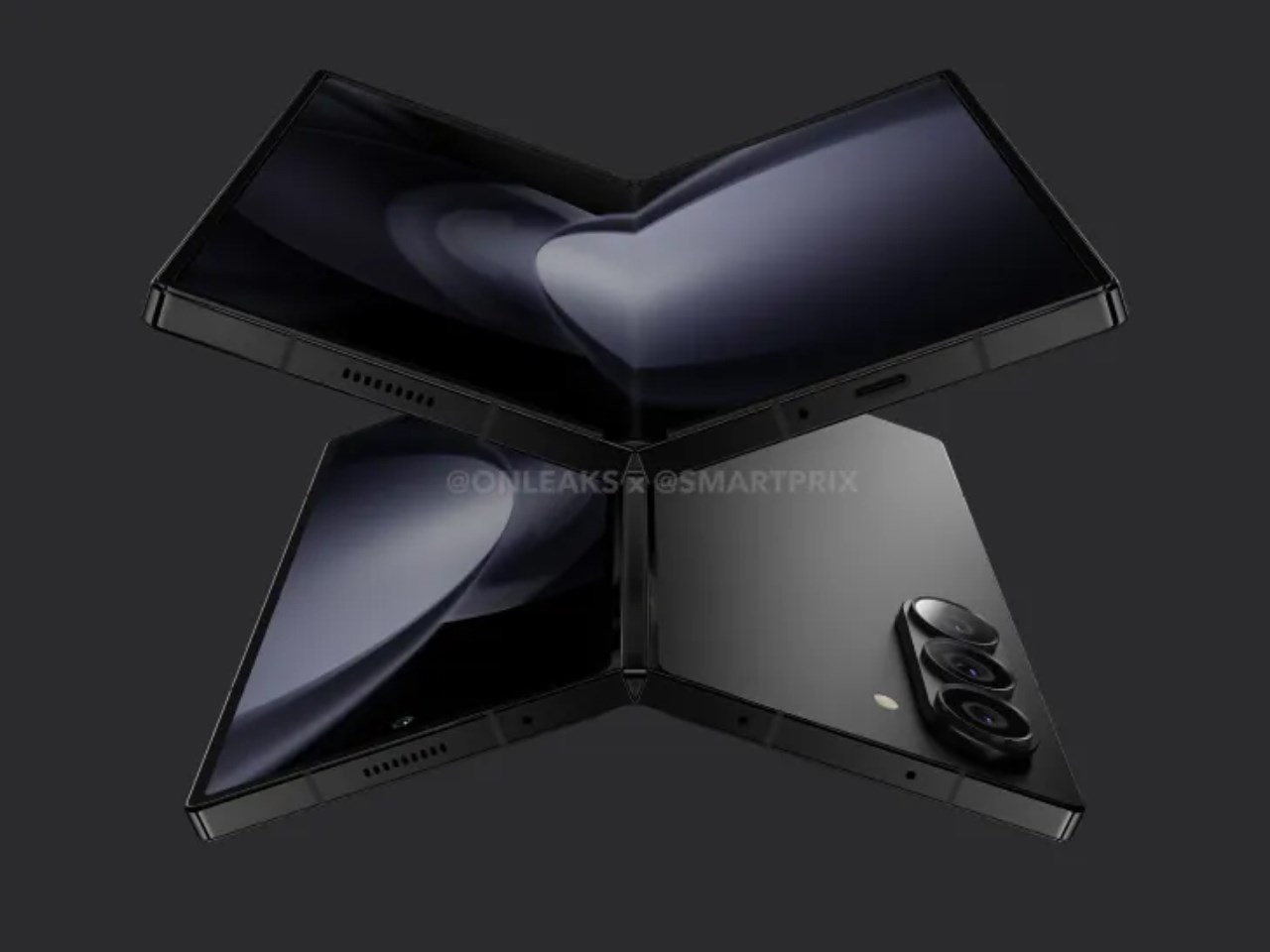 Hình ảnh thiết kế được cho là của Galaxy Z Fold6. Nguồn: Gizmochina. Hình ảnh thiết kế được cho là của Galaxy Z Fold6. Nguồn: Gizmochina.