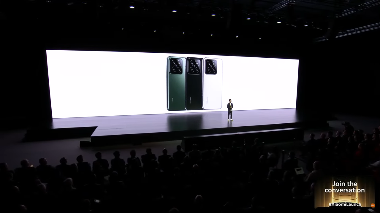 Xiaomi 14 bản quốc tế có 3 màu cho người dùng lựa chọn là Xanh lá, Đen và Trắng. Nguồn: Xiaomi.