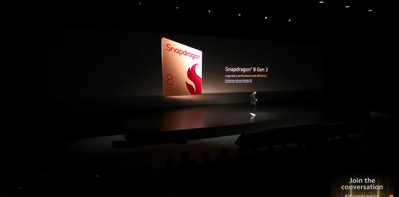 Xiaomi 14 Ultra được cung cấp hiệu năng từ vi xử lý Snapdragon 8 Gen 3 mạnh mẽ. Nguồn: Xiaomi.