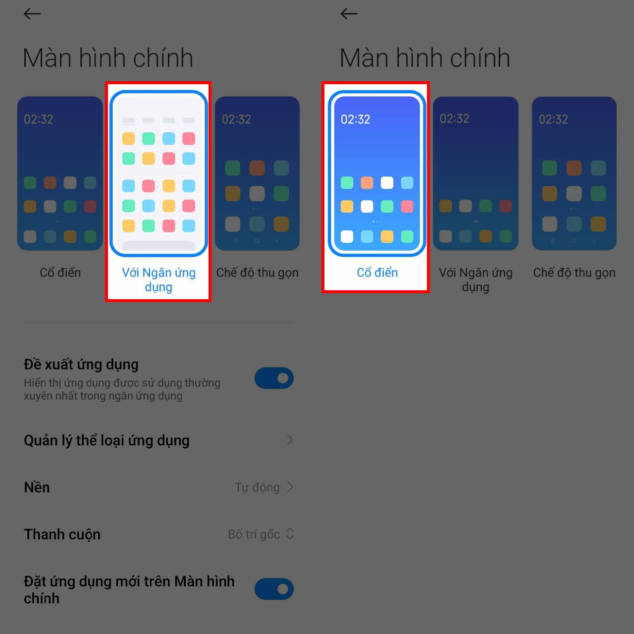 Hướng dẫn cách tắt ngăn ứng dụng Xiaomi