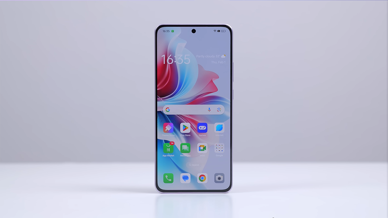 Màn hình OPPO Reno11 F 5G có kích thước lớn và chất lượng hiển thị tốt. Nguồn: StepGeekTV Online.