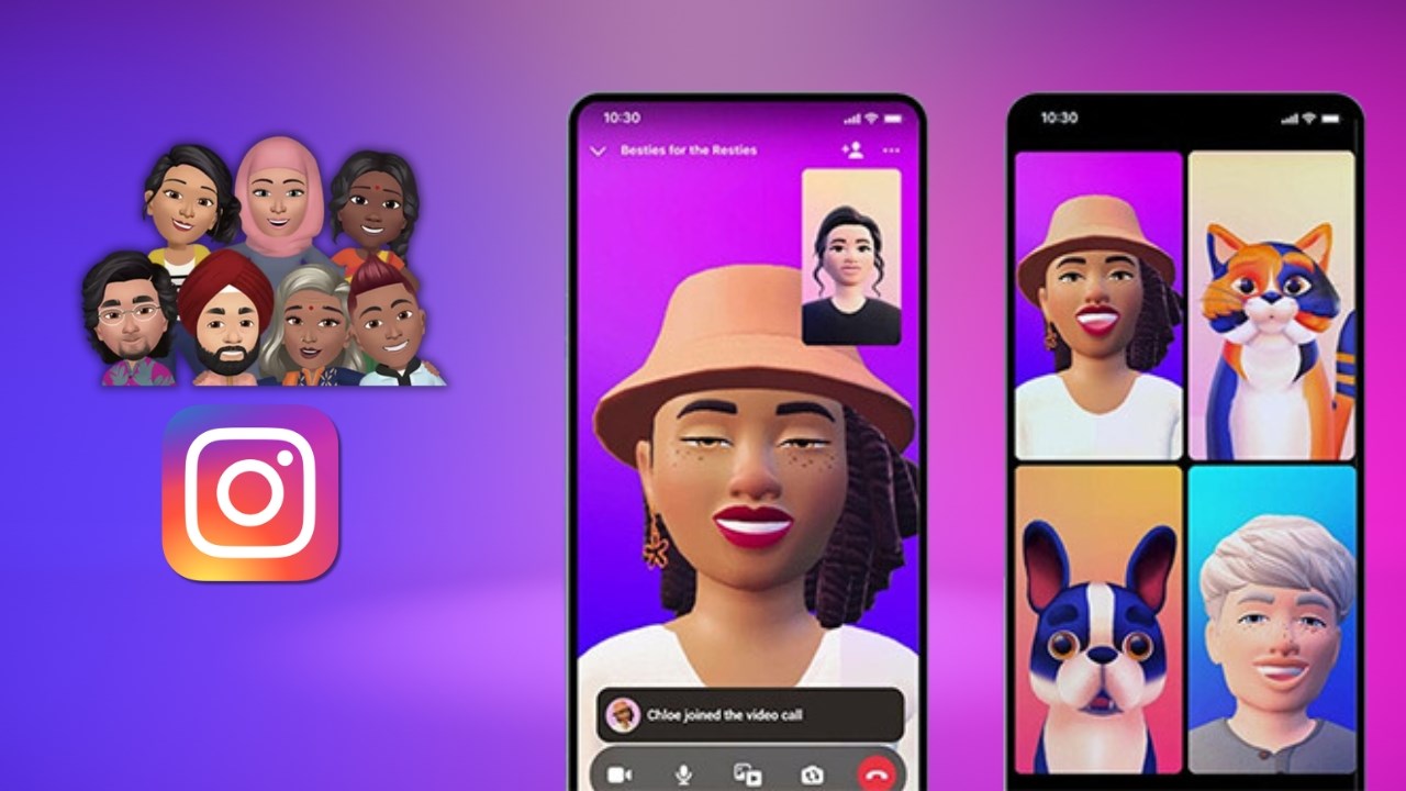 Cách dùng avatar gọi video Instagram