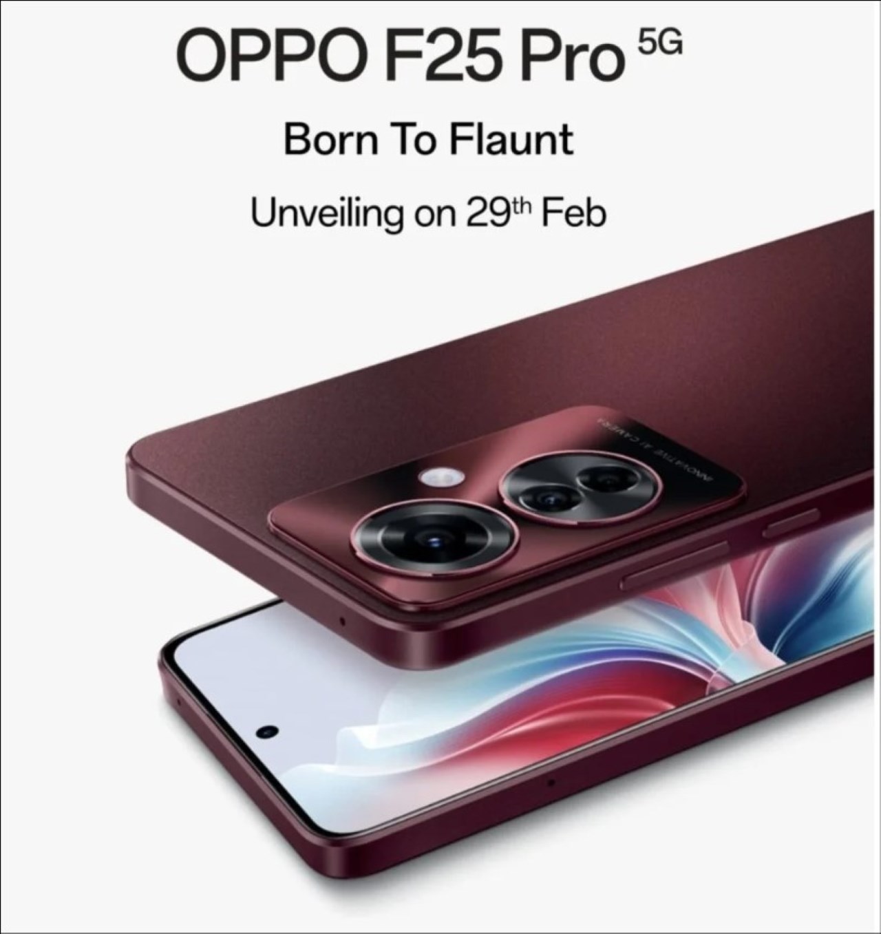 Poster tiết lộ ngày ra mắt của OPPO F25 Pro