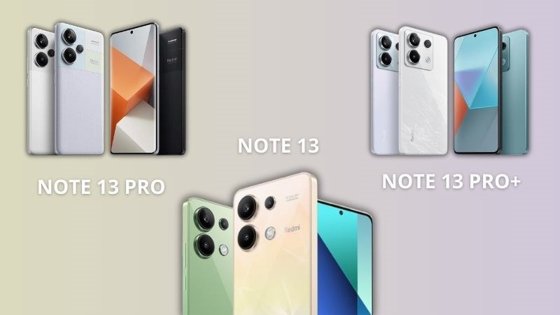 Bảng m&agrave;u của Redmi Note 13 Series