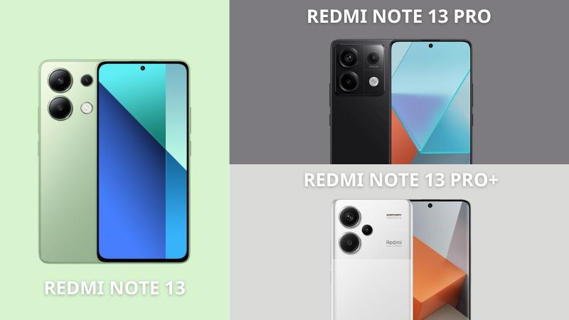 Redmi Note 13 Series c&oacute; m&agrave;n h&igrave;nh tương đồng nhau