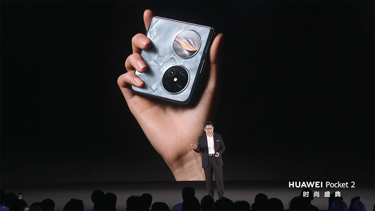 Với thiết kế gọn nhẹ thì Huawei Pocket 2 có thể mang lại trải nghiệm cần nắm rất thoải mái. Nguồn: Huawei..