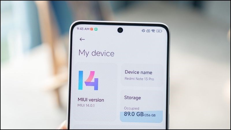 Redmi Note 13 Pro c&oacute; dung lượng dự trữ lớn