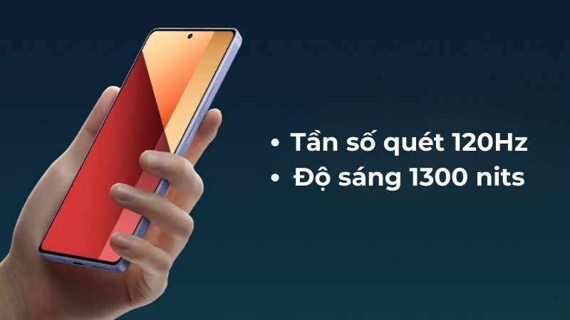 Redmi Note 13 Pro c&oacute; tần số qu&eacute;t v&agrave; độ s&aacute;ng m&agrave;n h&igrave;nh cao