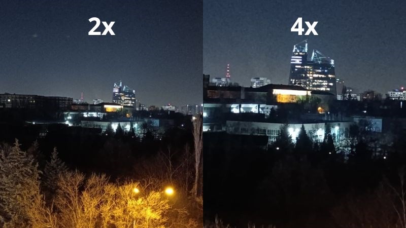 Ảnh khi được zoom 2x v&agrave; 4x bởi Redmi Note 13 Pro