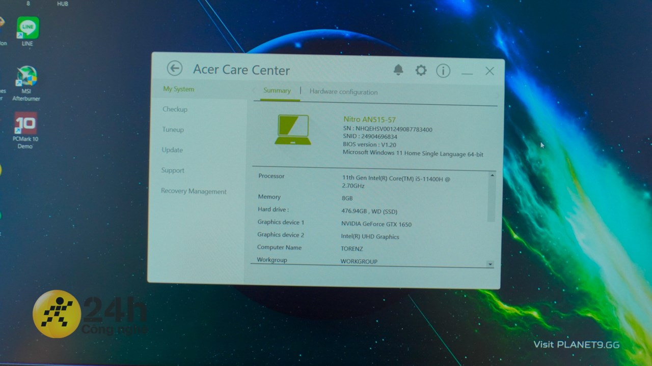 Acer Nitro 5 AN515 57 5669 được trang bị cấu hình mạnh mẽ.