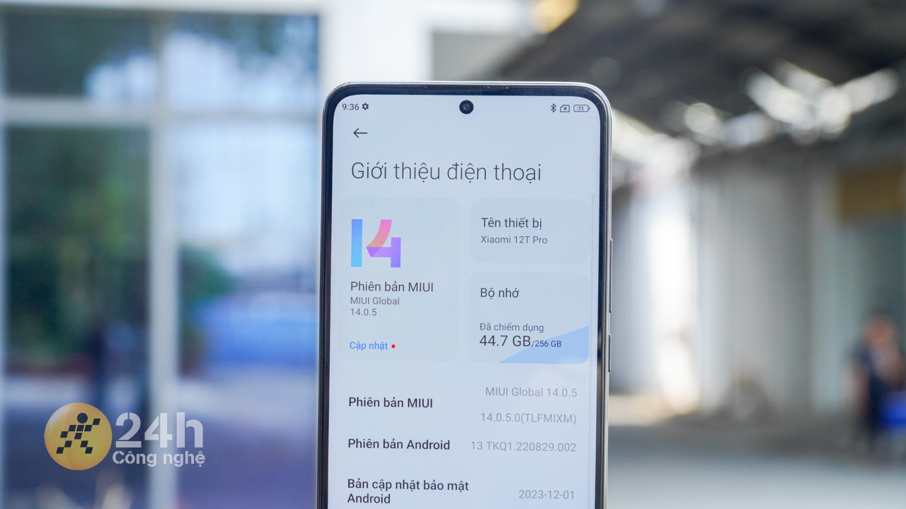 Trước khi cập nhật Xiaomi HyperOS thì Xiaomi 12T Pro của mình đang chạy MIUI Global 14.0.5.
