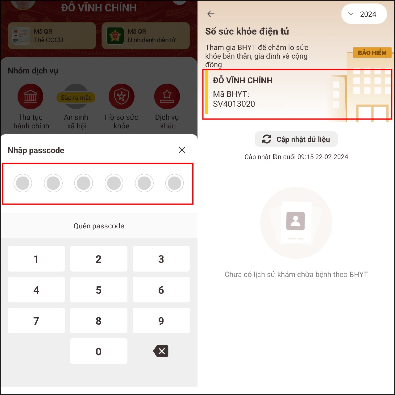 Cách xem mã BHYT trên VNeID
