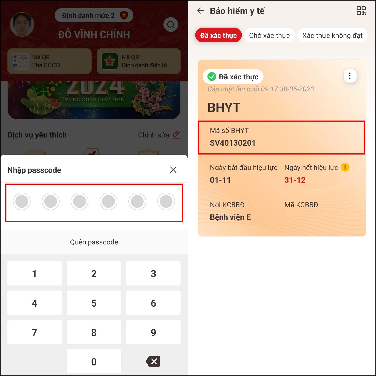 Cách xem mã BHYT trên VNeID