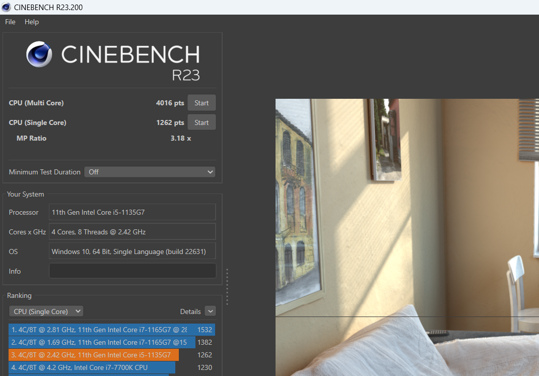 Điểm hiệu năng đơn nhân/đa nhân Cinebench R23 của Acer Aspire 3 A315 58 589K Điểm hiệu năng đơn nhân/đa nhân Cinebench R23 của Acer Aspire 3 A315 58 589K