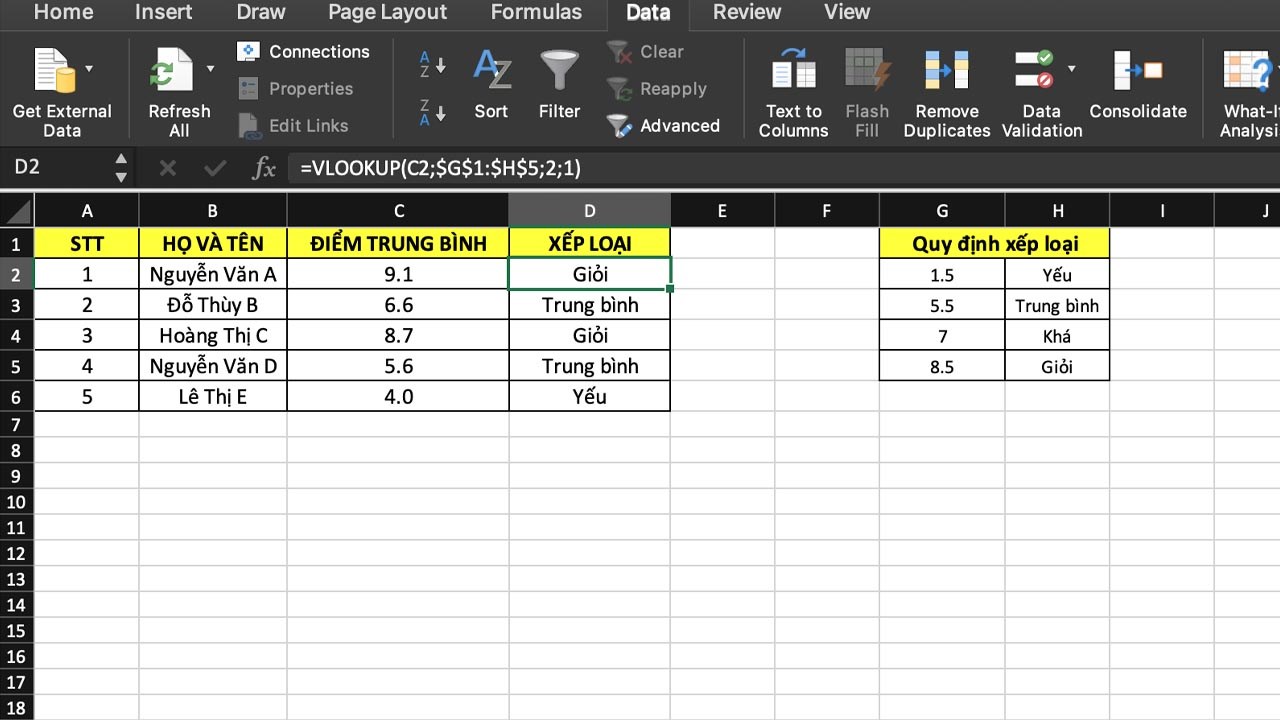 VLOOKUP