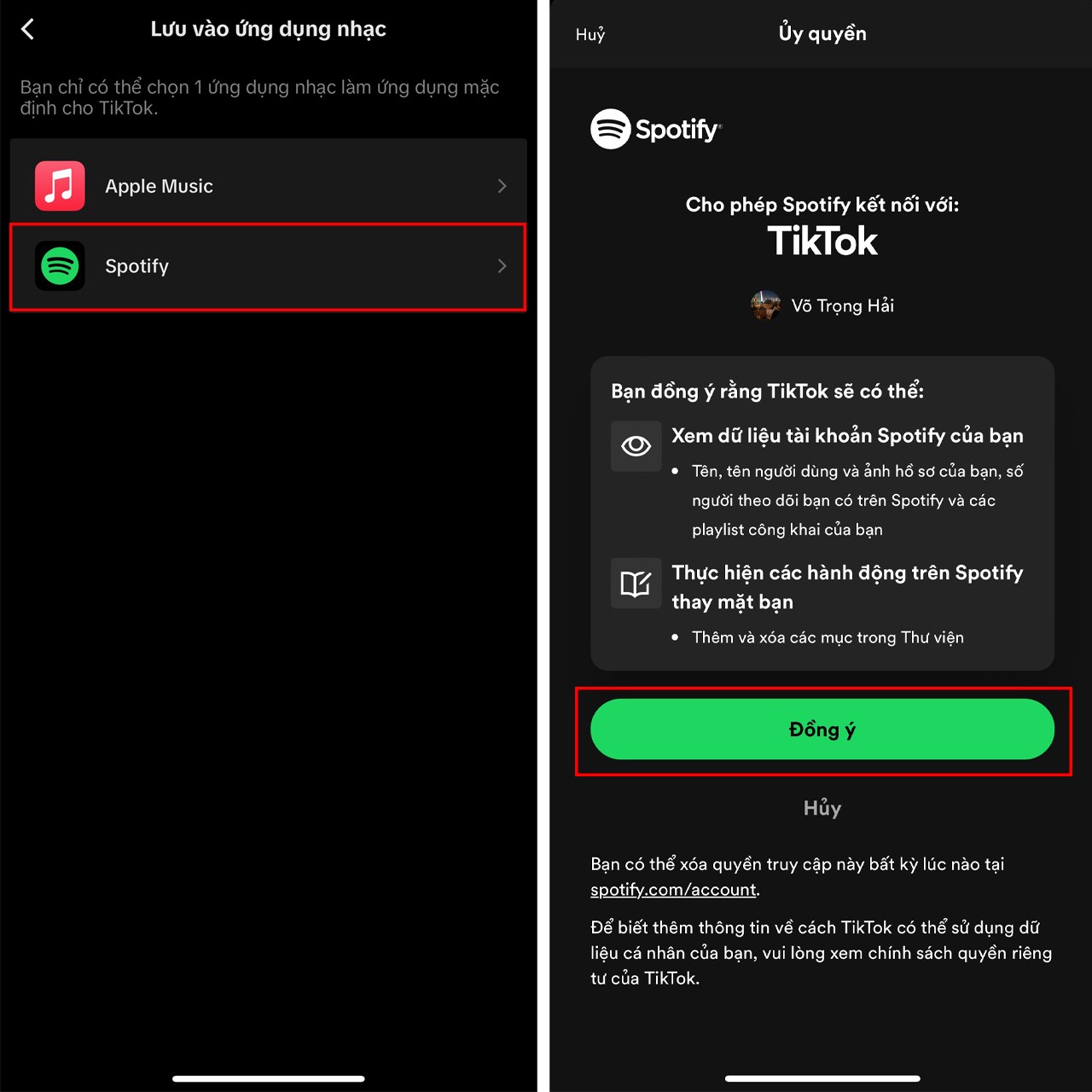 Cách lưu bài hát TikTok vào Spotify