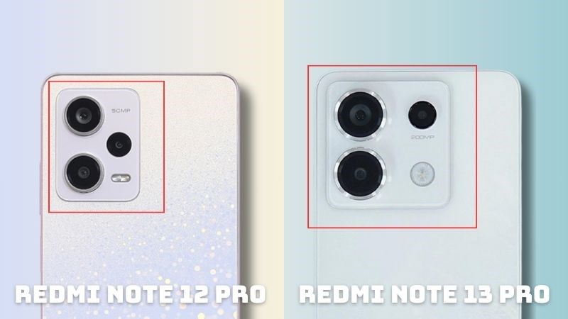 Phần module của Note 13 Pro được đặt th&ecirc;m viền benzel lồi l&ecirc;n kh&aacute; nhiều