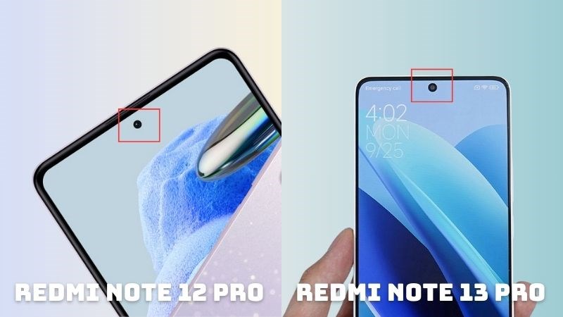 Redmi Note 12 Pro v&agrave; 13 Pro c&oacute; camera selfie 16MP tương tự nhau