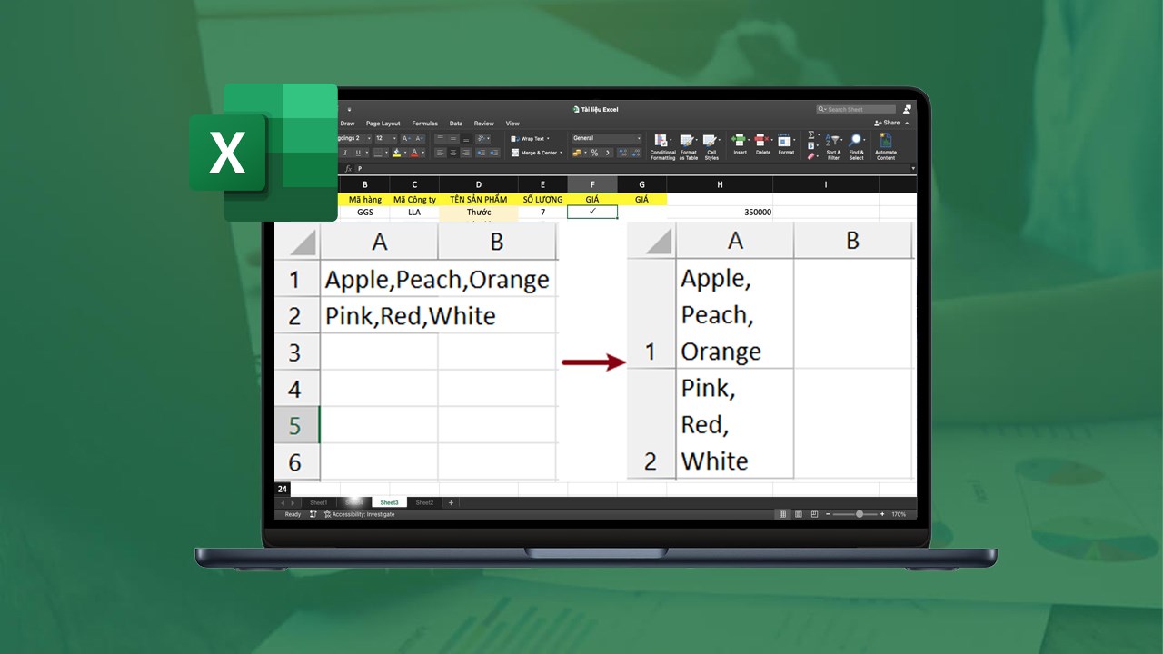 Cách xuống dòng trong Excel