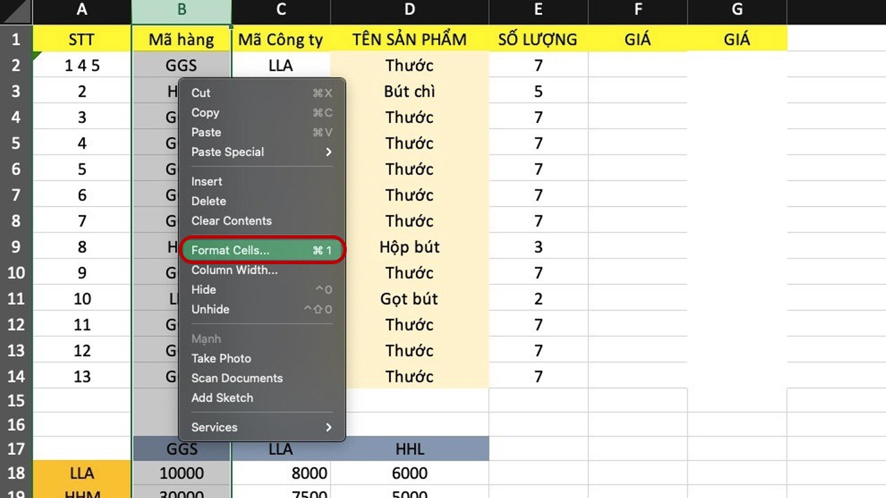 Cách xuống dòng trong Excel