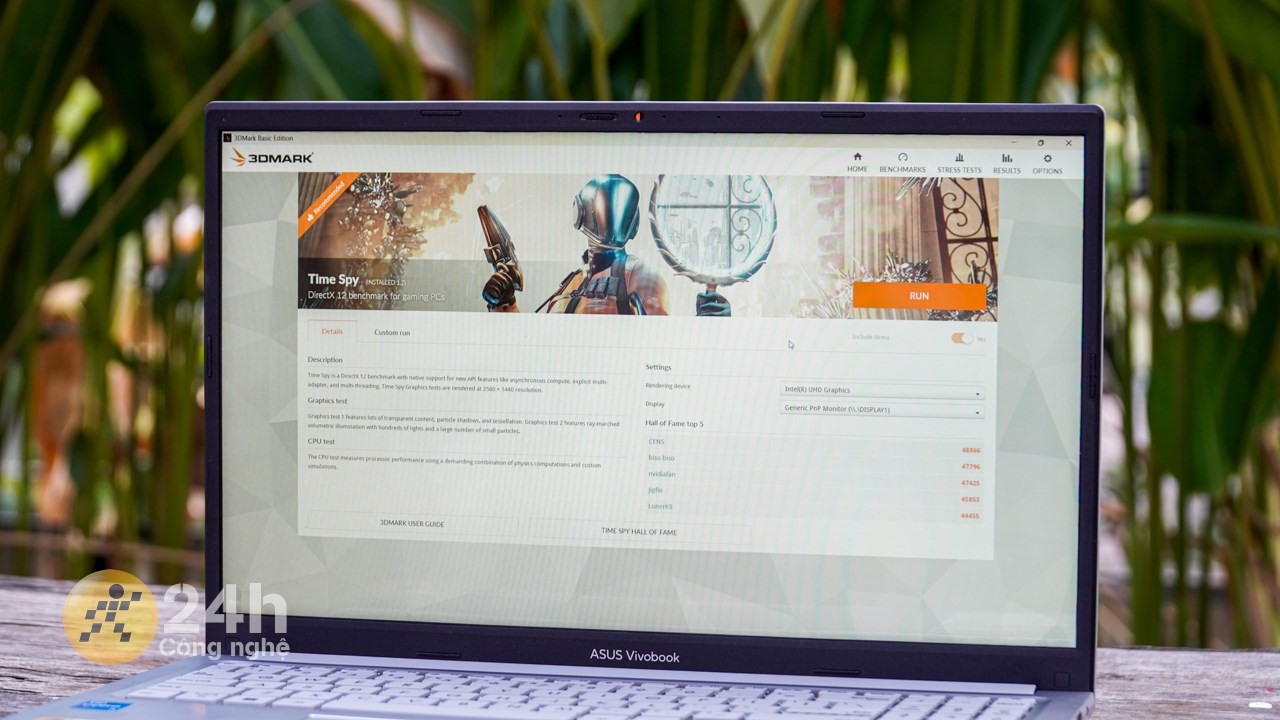 ASUS Vivobook 15 X1504ZA cho hiệu năng thực tương xứng với điểm số