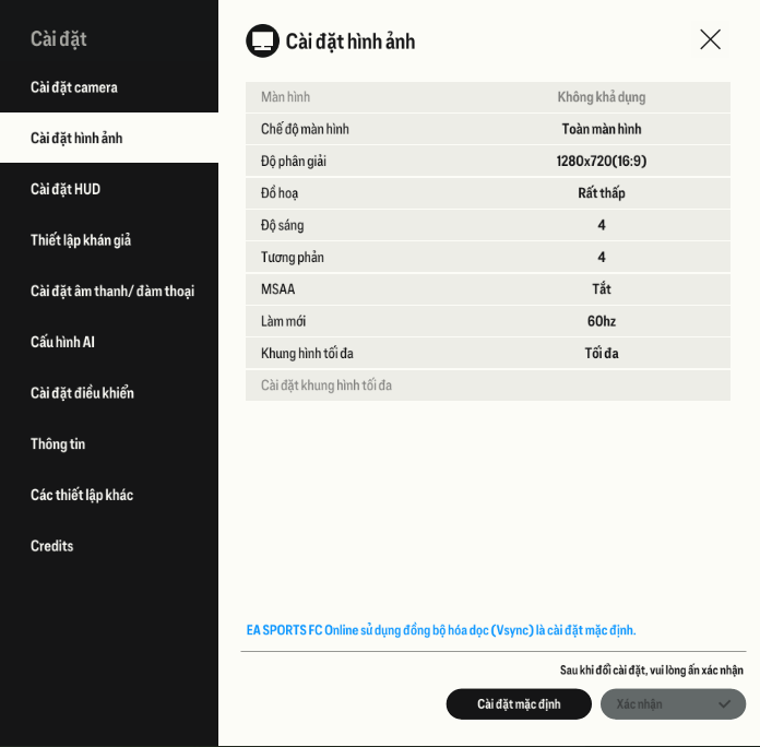 Thiết lập đồ họa game FC Online trên ASUS Vivobook 15 X1504ZA