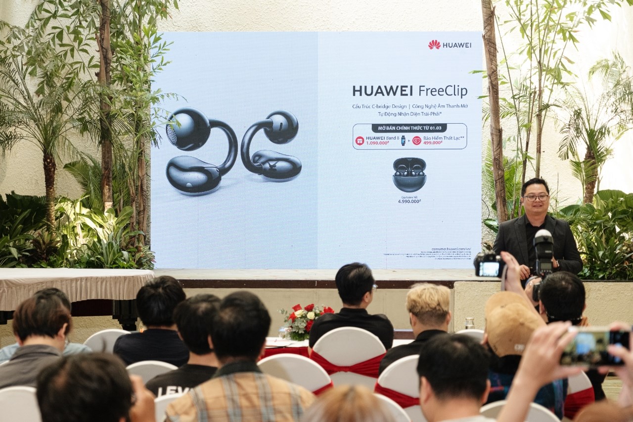 Sự kiện ra mắt tai nghe Huawei FreeClip tại Việt Nam Sự kiện ra mắt tai nghe Huawei FreeClip tại Việt Nam