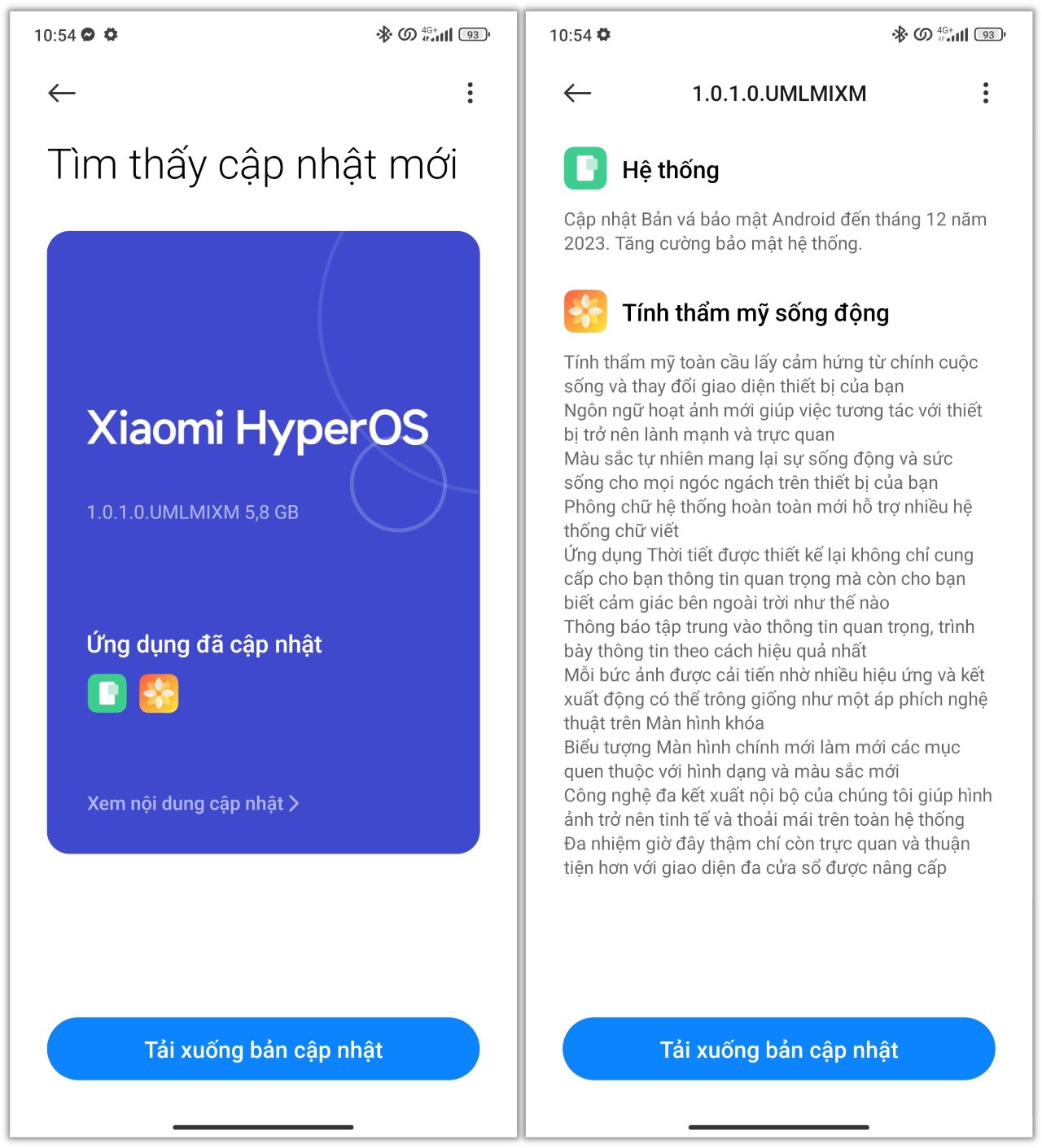 Đây là chi tiết về bản cập nhật Xiaomi HyperOS trên Xiaomi 13T Pro.