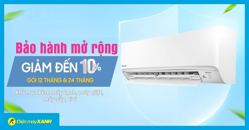 Giảm Đến 10% Gói Bảo Hành Mở Rộng Khi Mua Kèm Máy Lạnh, Máy Giặt, Máy Sấy, Tivi