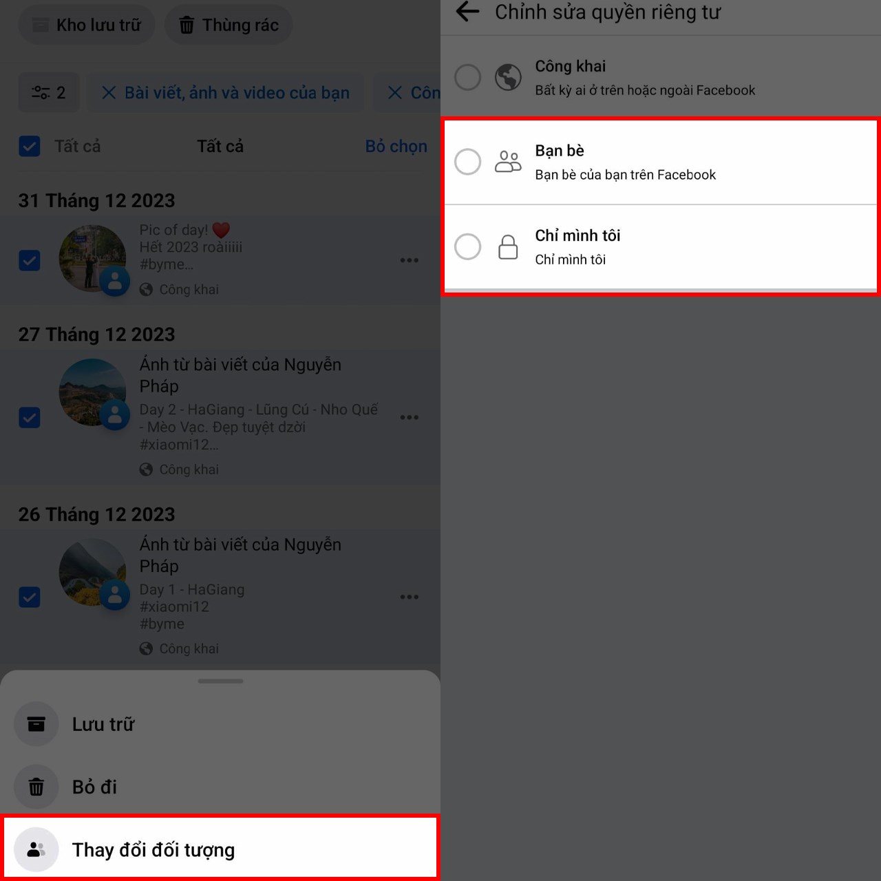 Cách ẩn nhanh tất cả bài viết trên Facebook Cách ẩn nhanh tất cả bài viết trên Facebook