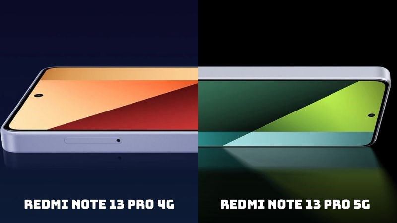 Redmi Note 13 Pro 5G sẽ cho chất lượng hiển thị tốt hơn Note 13 Pro 4G