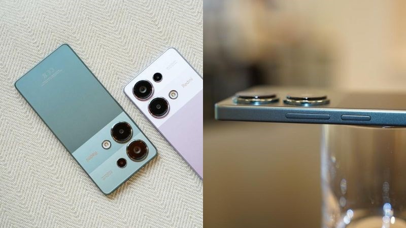 Redmi Note 13 Pro 4G c&oacute; mặt lưng v&agrave; khung viền được l&agrave;m từ nhựa