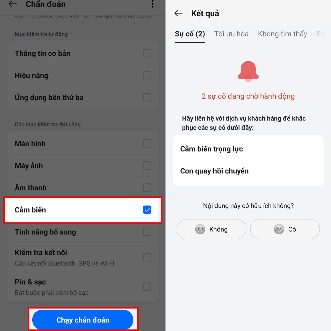 Hướng dẫn cách kiểm tra cảm biến trên điện thoại OPPO Hướng dẫn cách kiểm tra cảm biến trên điện thoại OPPO