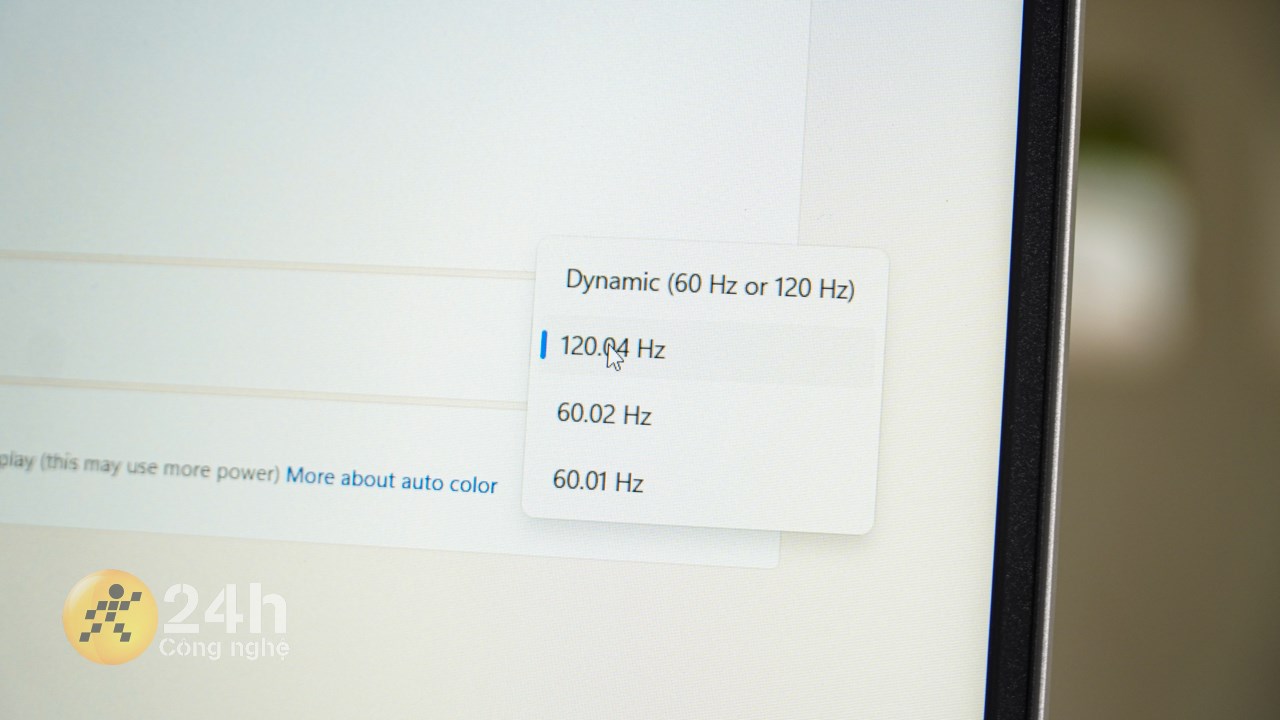 Tần số quét 120 Hz cho bạn thao tác mượt mà
