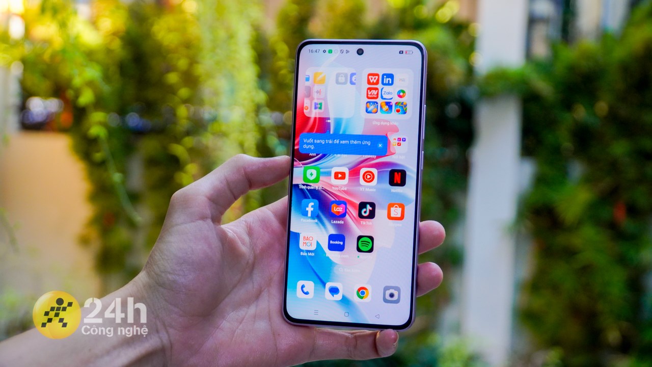 Màn hình OPPO Reno11 F 5G vừa có kích thước lớn vừa có chất lượng hiển thị tốt.