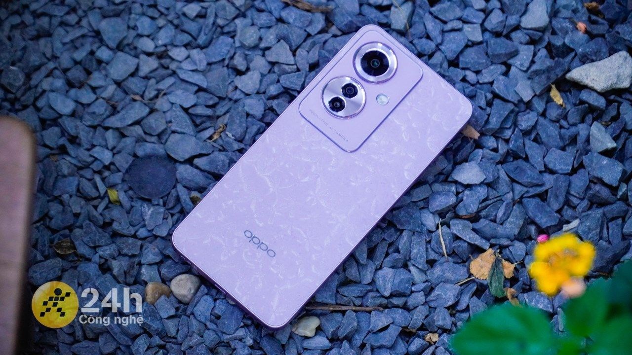 Kiểu dáng của Oppo Reno11 F phiên bản màu Tím Kiểu dáng của Oppo Reno11 F phiên bản màu Tím