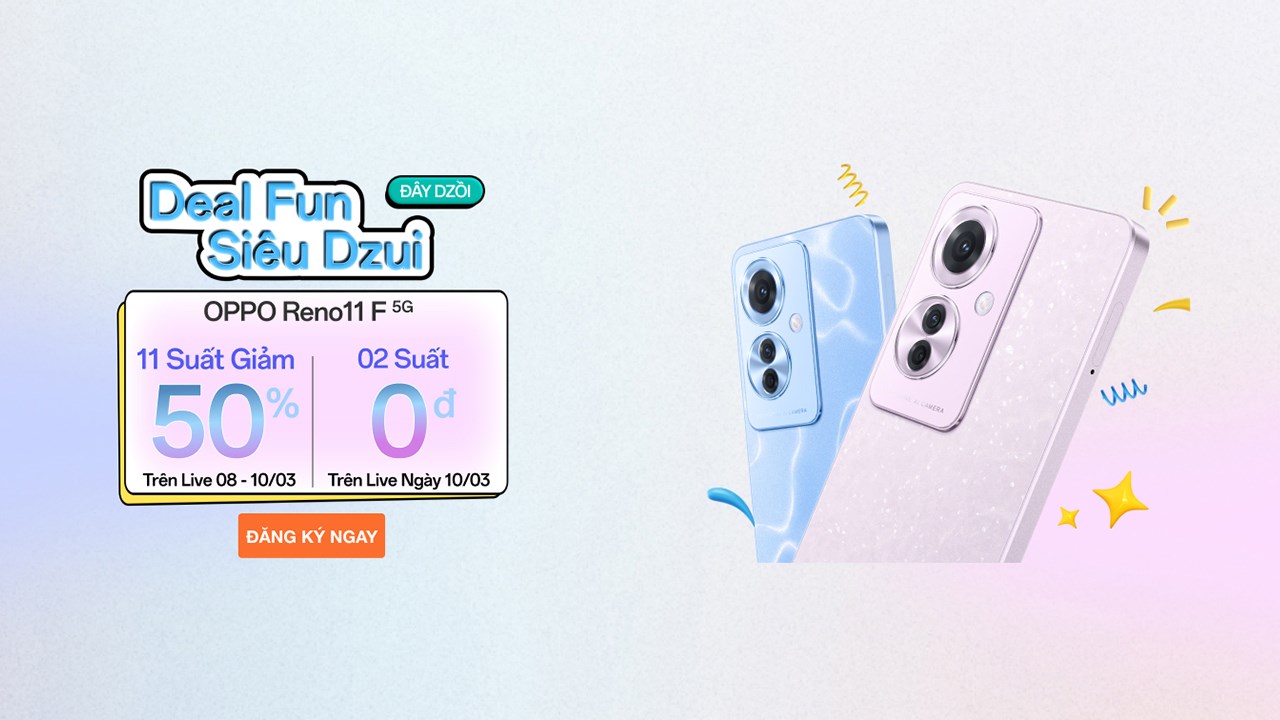 Funny Hour: Đặt lịch giờ vàng săn deal sốc, mua Reno11 F với nửa giá