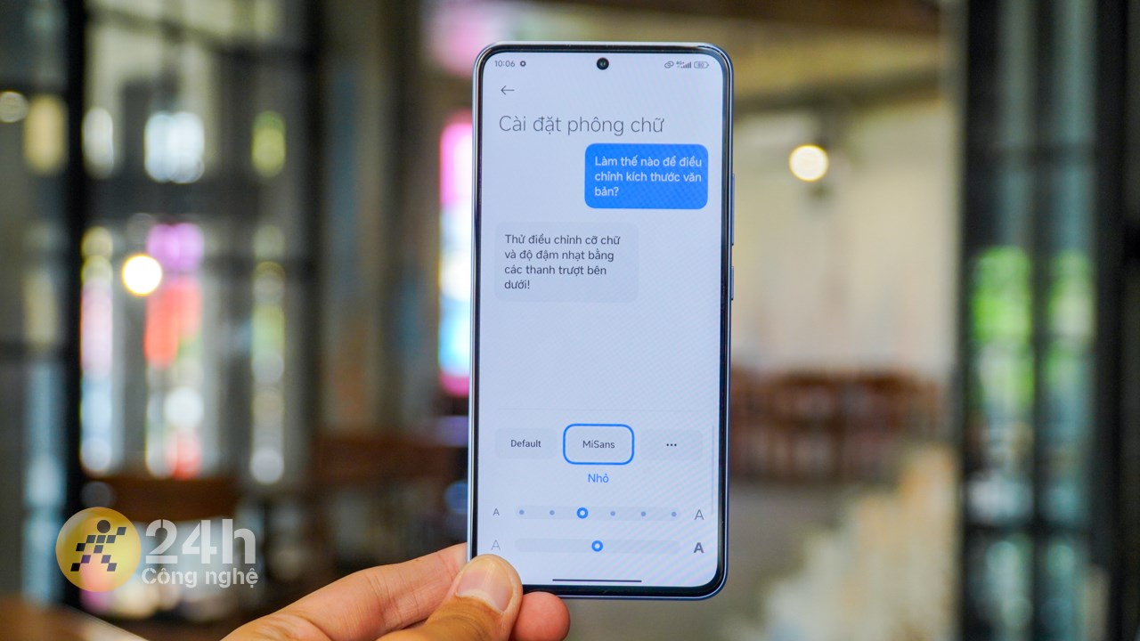Mình đánh giá cao font chữ MiSans trên Xiaomi HyperOS mới.