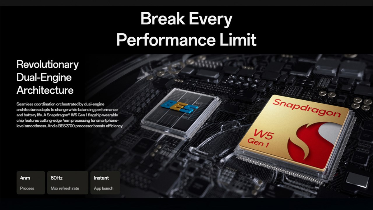 OPPO Watch X được trang bị chip 