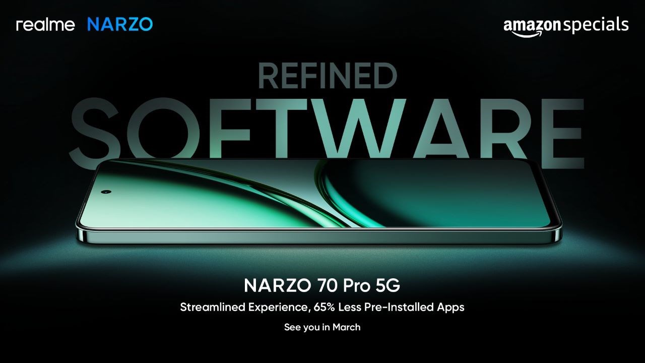 realme Narzo 70 Pro 5G sẽ có ít ứng dụng được cài đặt sẵn hơn so với các sản phẩm realme khác realme Narzo 70 Pro 5G sẽ có ít ứng dụng được cài đặt sẵn hơn so với các sản phẩm realme khác