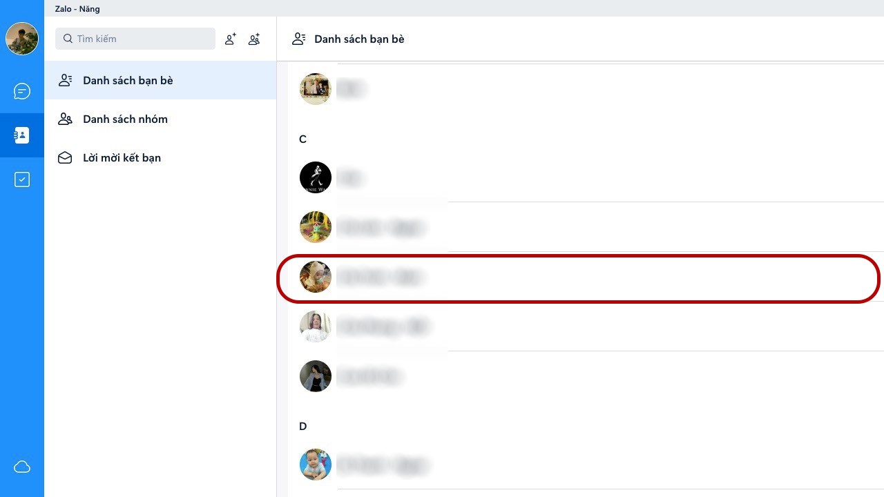 Cách xem số điện thoại bạn bè trên Zalo