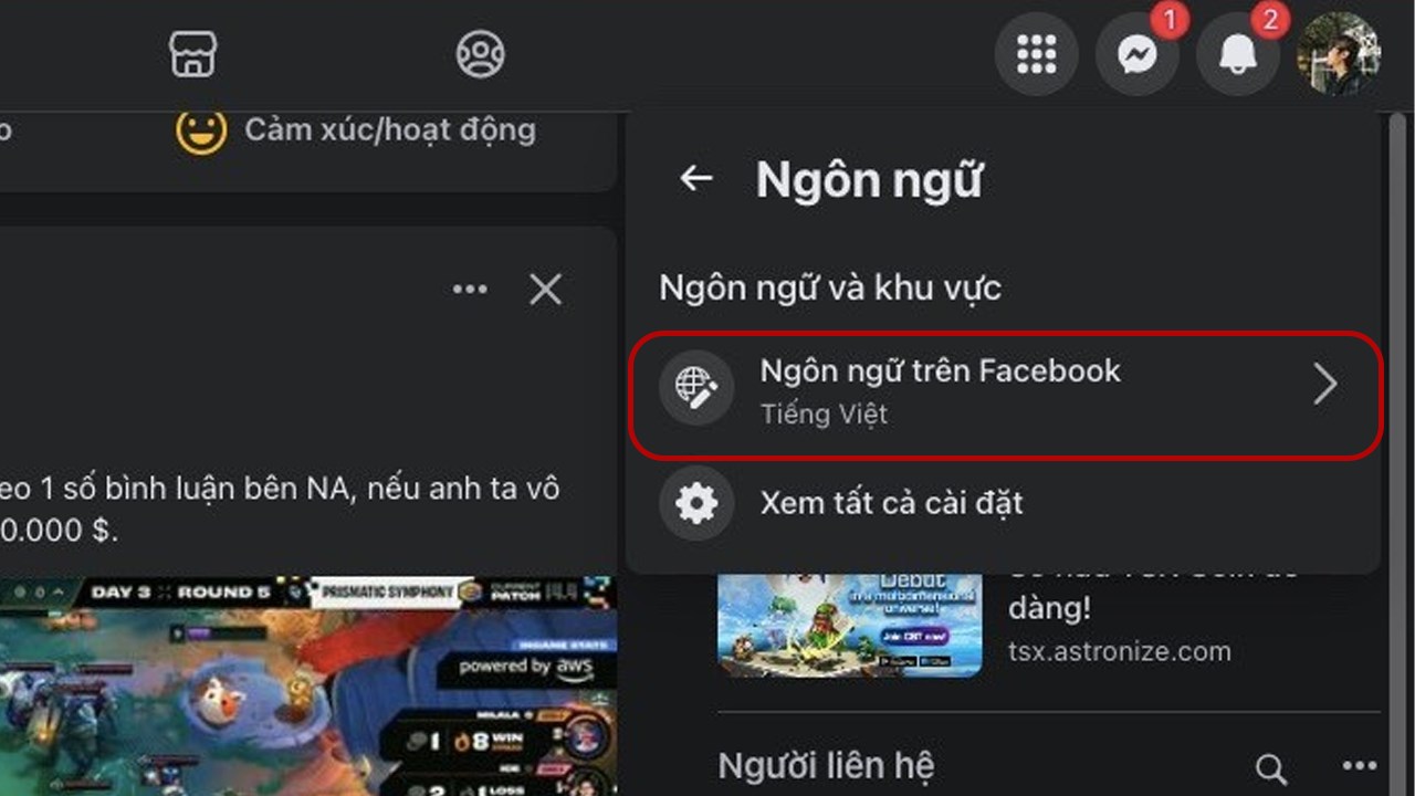 Cách đổi tên Facebook 1 chữ