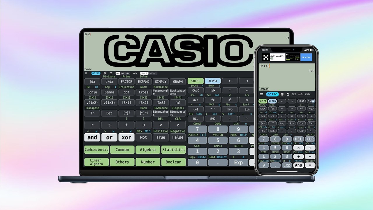 Cách mô phỏng CASIO FX-580VN X bên trên PC, năng lượng điện thoại