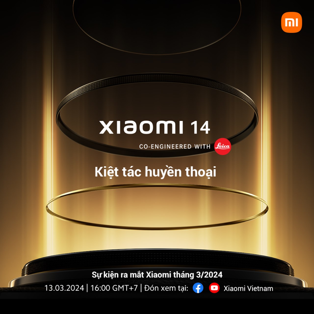 Poster chính thức về thời gian ra mắt của Xiaomi 14 tại Việt Nam
