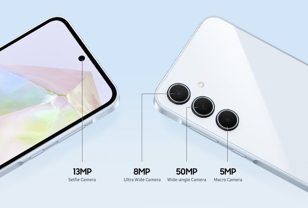 Galaxy A35 5G sẽ có camera chính 50 MP và camera selfie 13 MP. Nguồn: GSMArena.