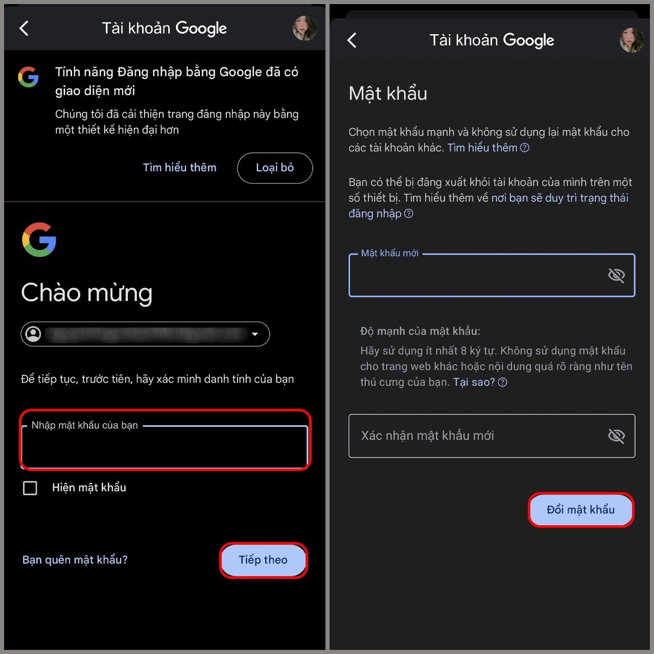 Cách đổi mật khẩu Gmail