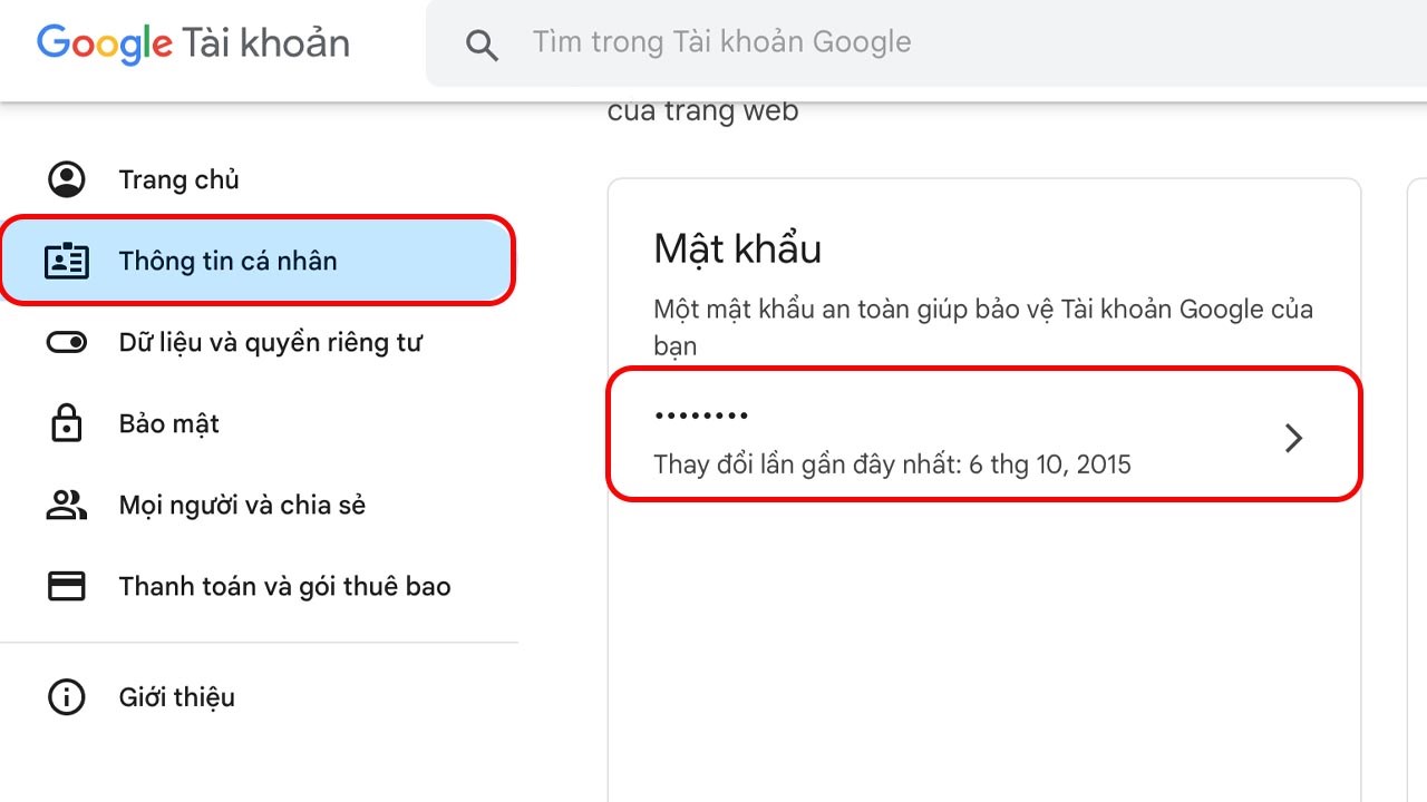 Cách đổi mật khẩu Gmail